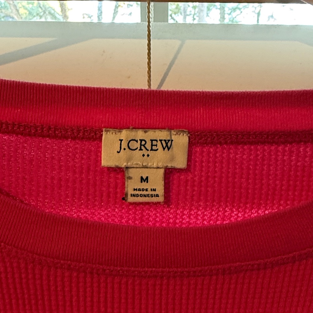 J. Crew Women's Vibrant pink Long Sleeve Tee - Picture 2 of 3